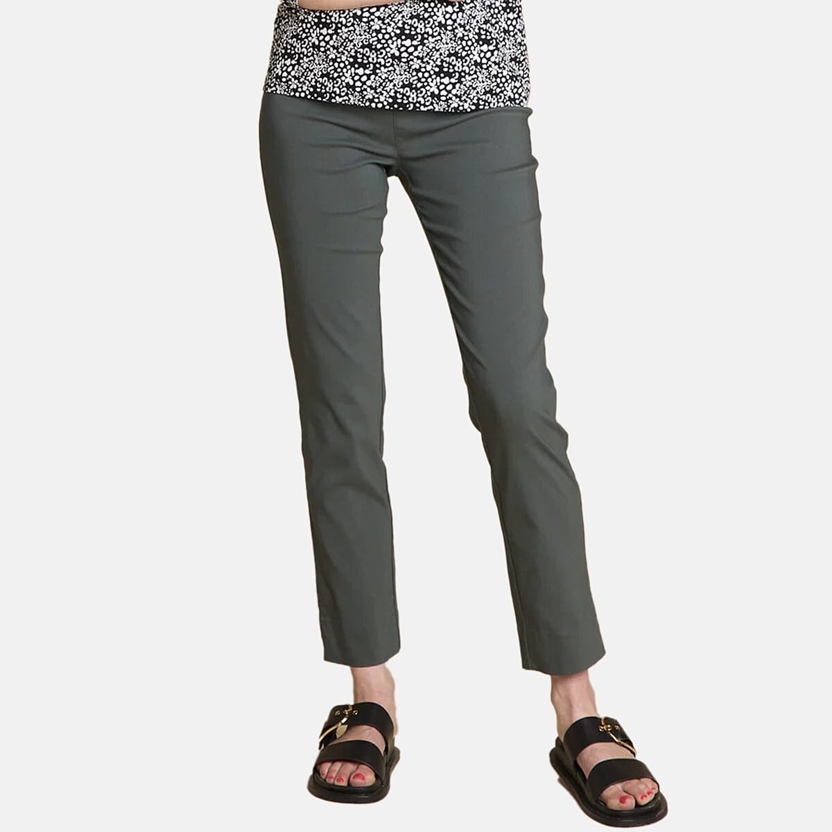 Classic High Waisted Stretch Jeans (Size 18) - Dark Khaki