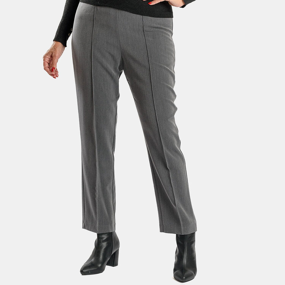 Classic Slim Leg Comfort Trouser (Size 12) - Grey