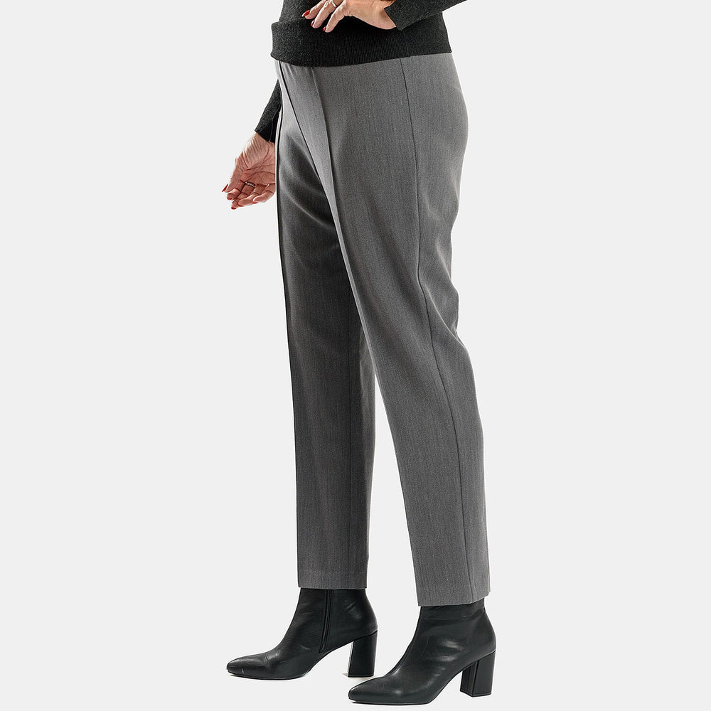 Classic Slim Leg Comfort Trouser (Size 12) - Grey