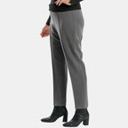 Classic Slim Leg Comfort Trouser (Size 12) - Grey