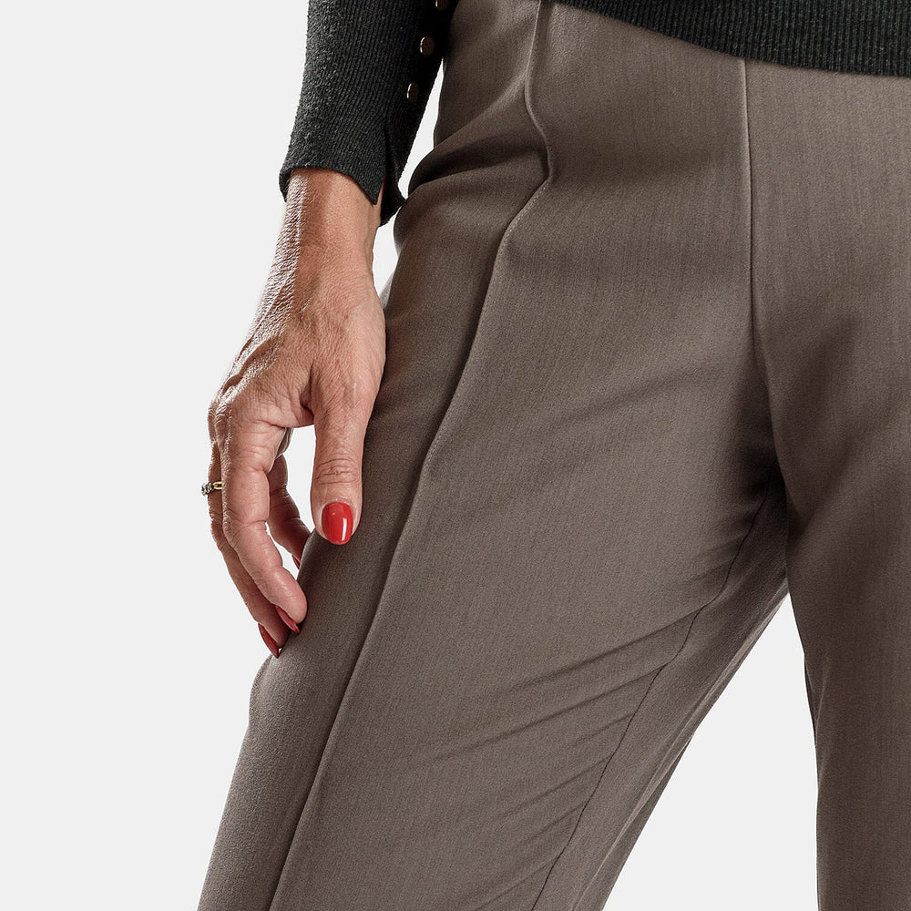 Classics Slim Leg Comfort Trouser (Size 12) - Mink
