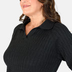 Classic Knitted Jumper - Black