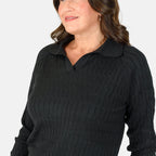 Classic Knitted Jumper - Black