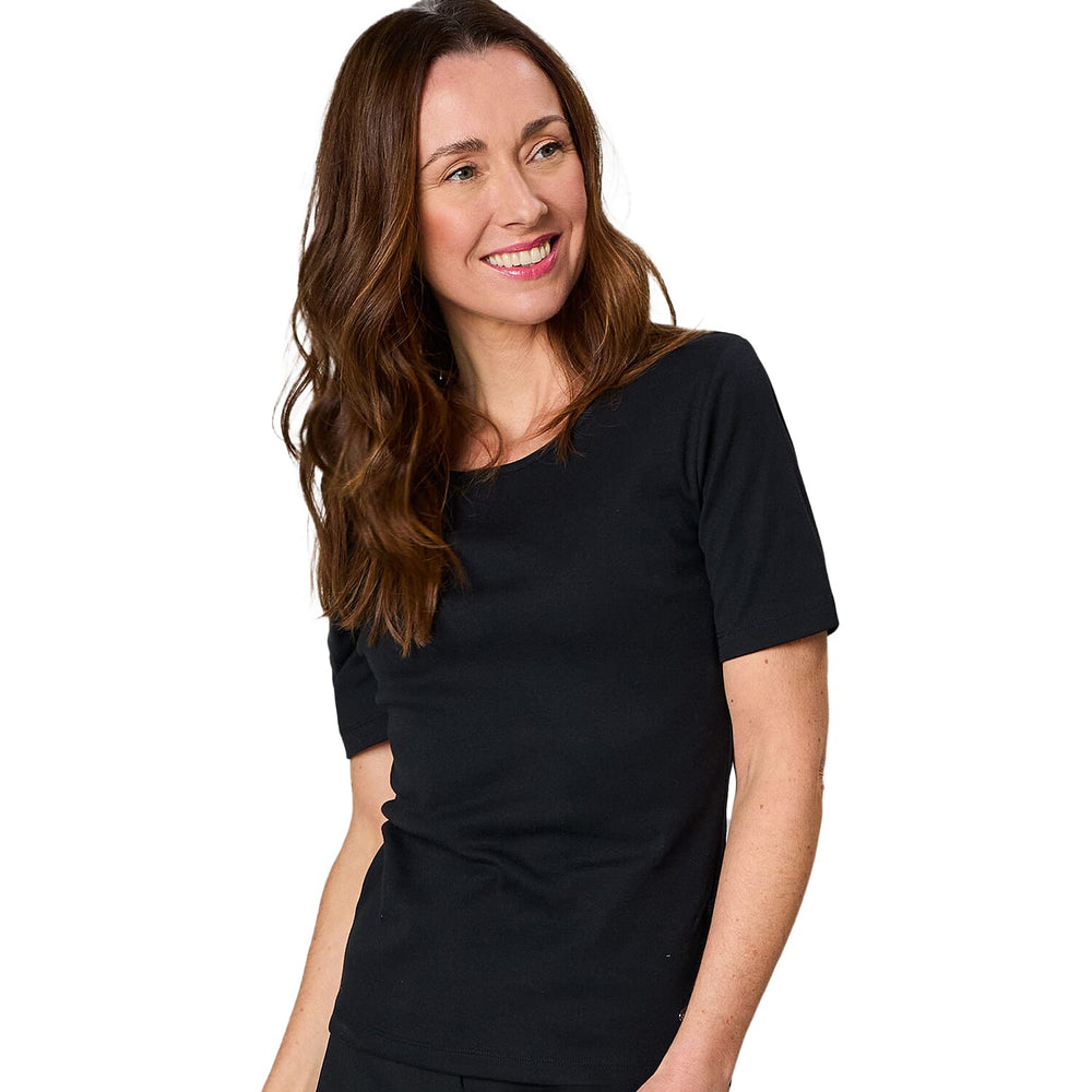 Classic Knitted TShirt  - Black