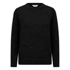 Classic Round Neck Sparkle Chenille Jumper (Size L) - Black