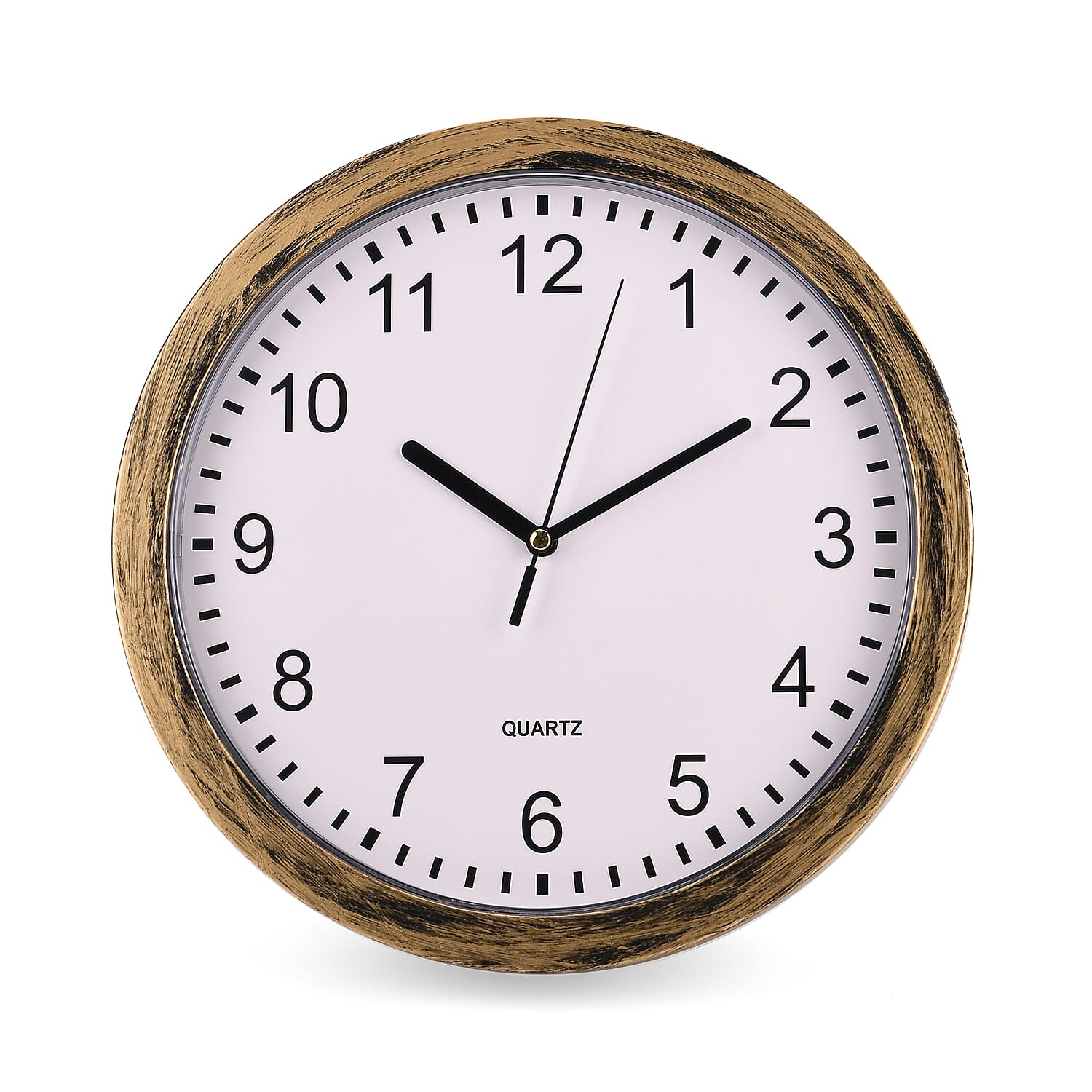 Classic Round PS Wall Clock (1xAA Battery not inc.) - Gold