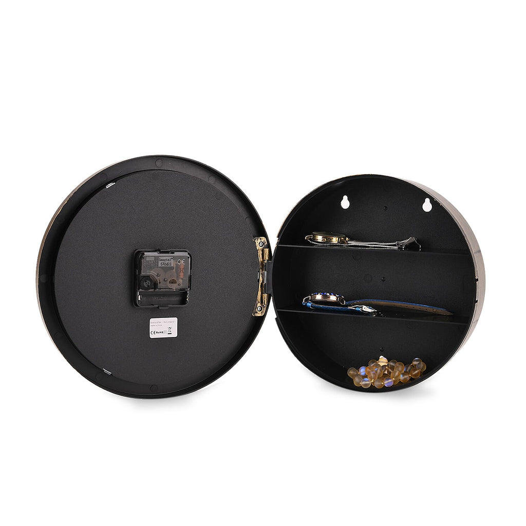 Classic Round PS Wall Clock (1xAA Battery not inc.) - Gold