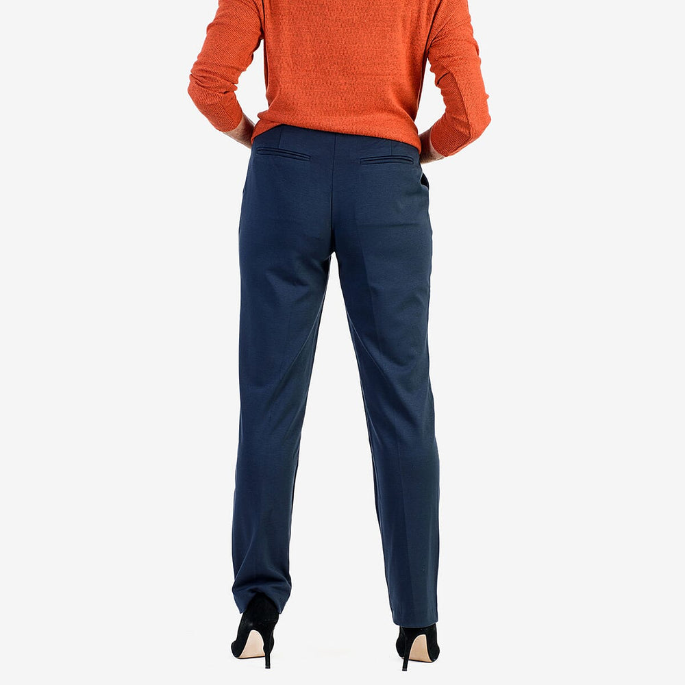 Classic Straight Leg Trousers (Size 20) - Navy