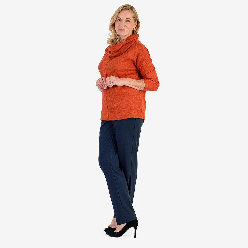 Classic Straight Leg Trousers (Size 20) - Navy
