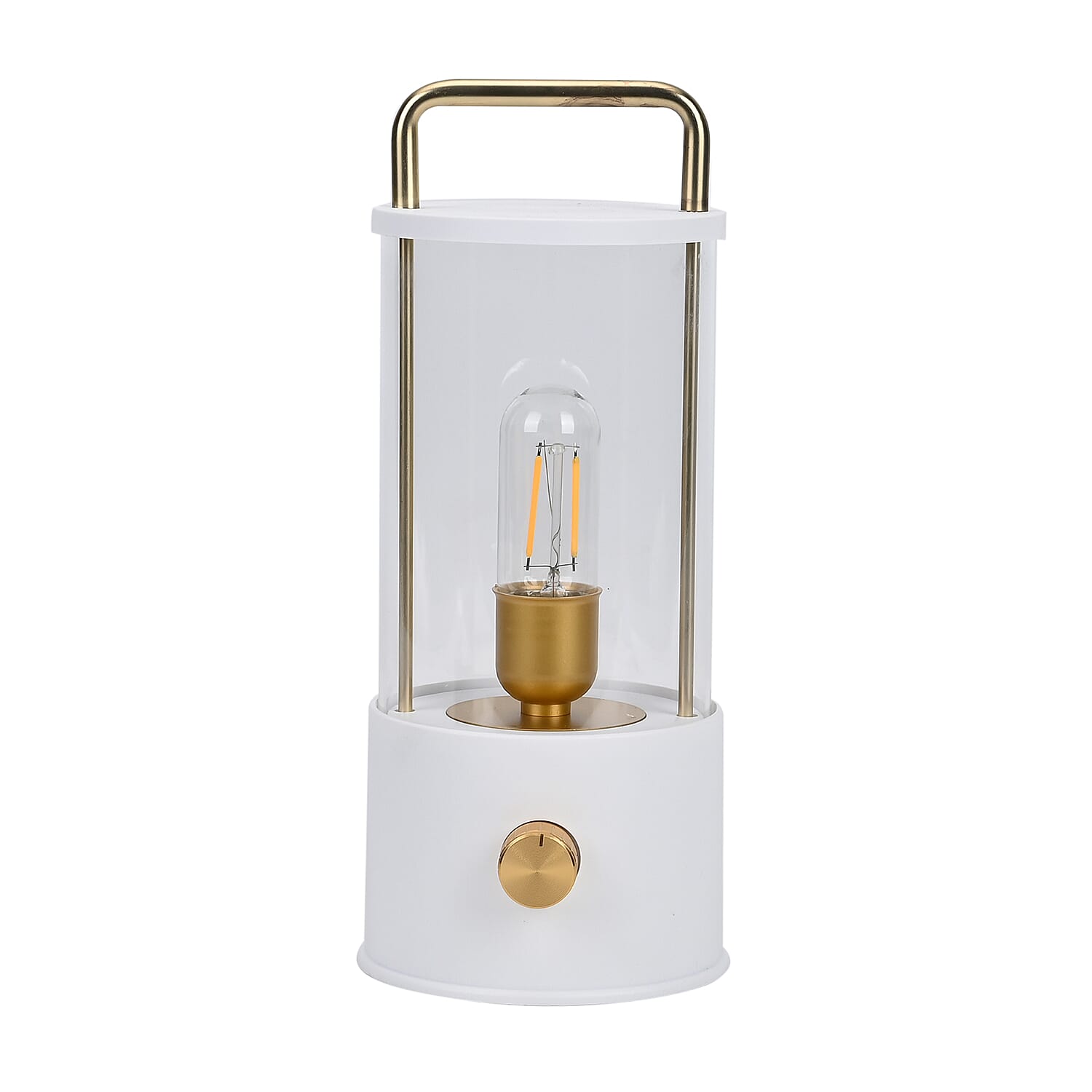 Classic Vintage Glass Lanter Decoration - White