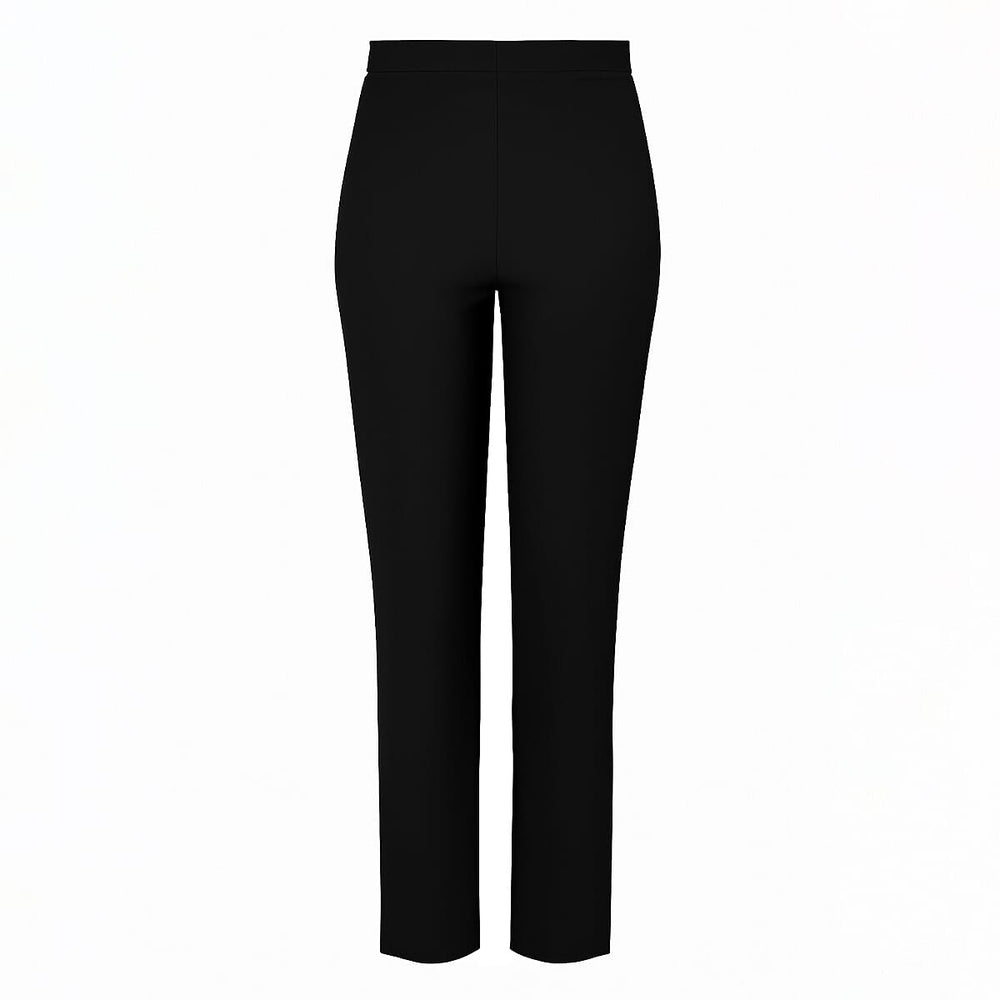 Classic Fleece Lined Pull-On Bengaline Trousers (Size - 16) - Black
