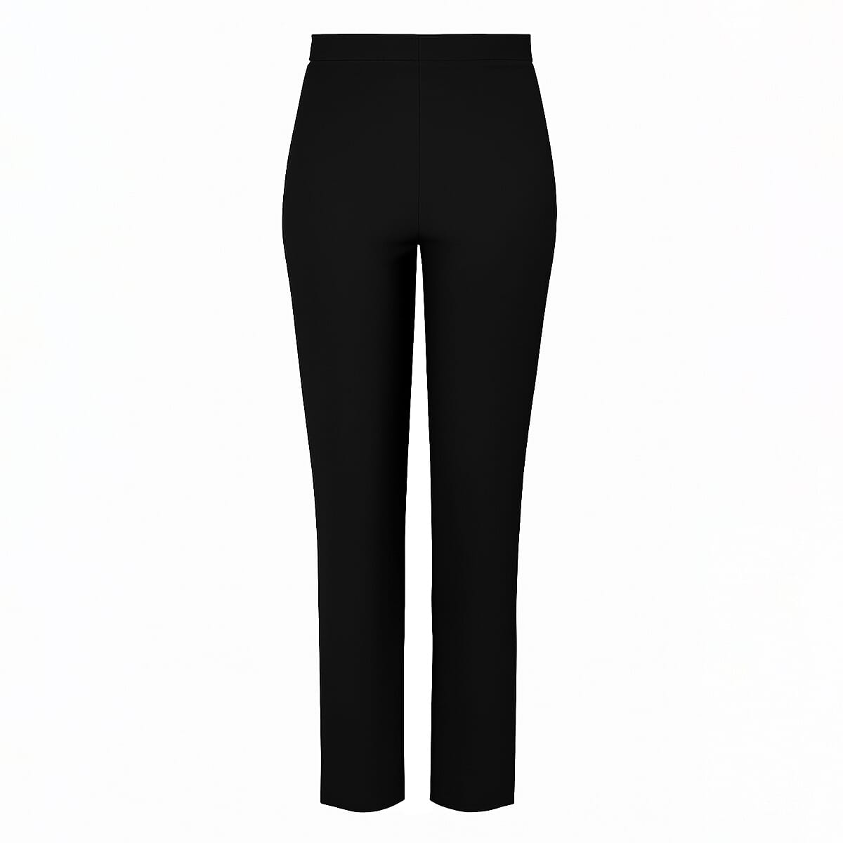 Classic Fleece Lined Pull-On Bengaline Trousers (Size - 18) - Black