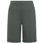 Classic Bengaline Turn Up Casual Mid-Thigh Shorts (Size 12) - Dark Khaki