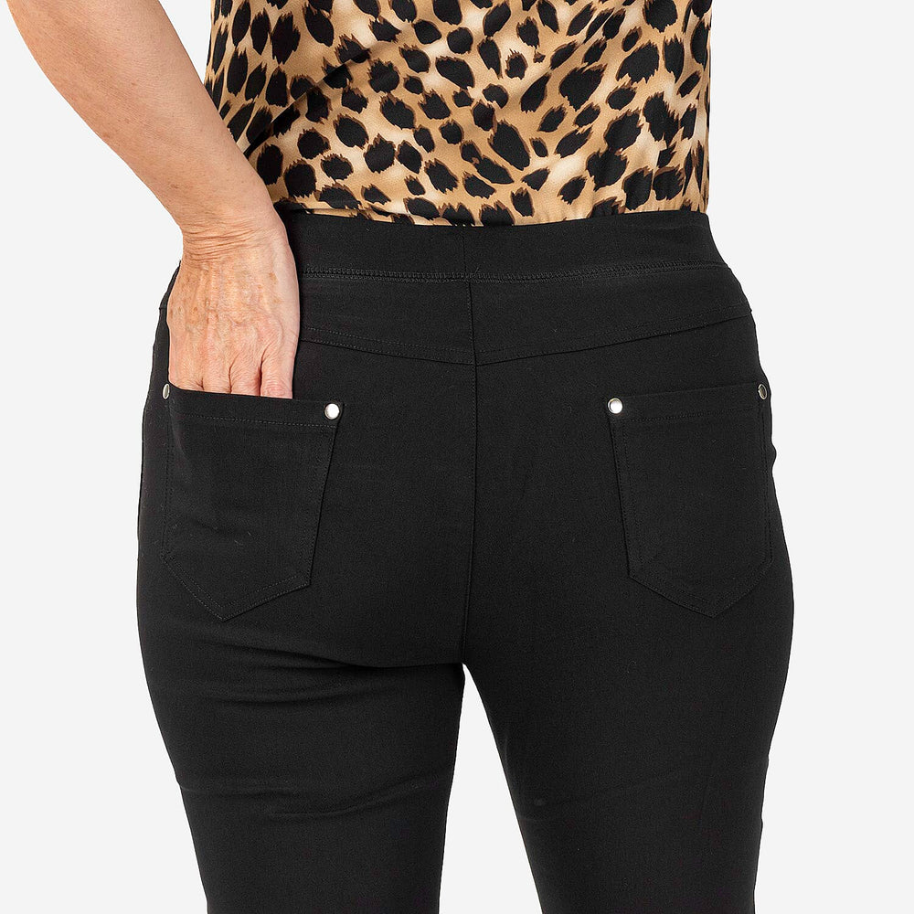 Viscose Woven Jean and Pant-Trouser (Size 1x1 cm) - Black