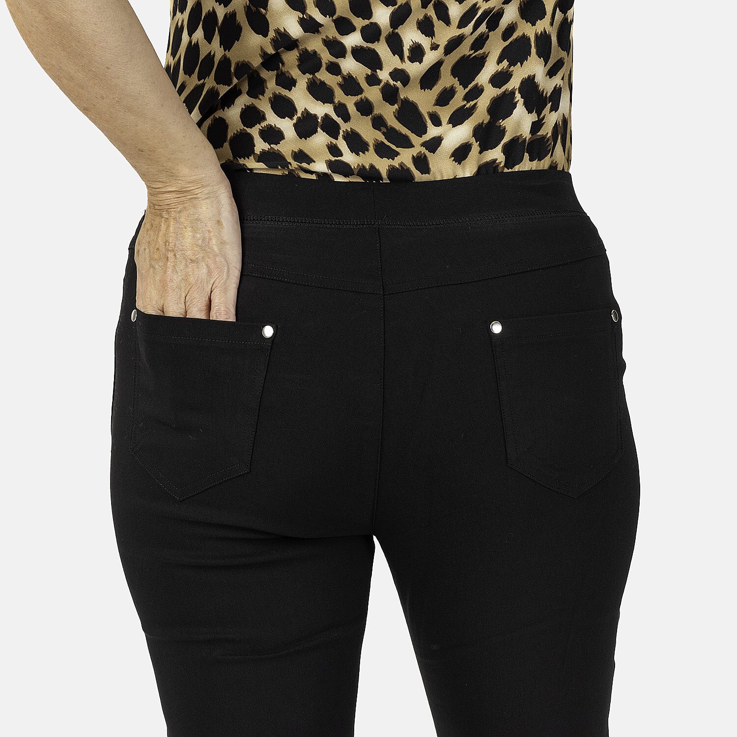 Viscose Woven Jean and Pant-Trouser (Size 1x1 cm) - Black