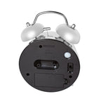 Round Quartz Movt. Retro Alarm Clock with Night Light (2 AA Battery, Not Includ.) - Green