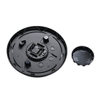 Waterproof Outdoor Wall Clock with LED Lights Powered by 4xAA Batteries (not included) - Black - White