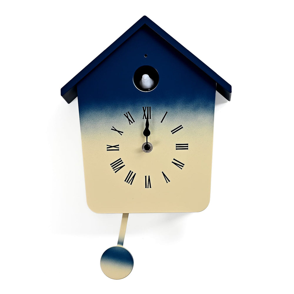 Modern Cuckoo Wall Clock with Pendulum – Singing Bird with Night Silent Mode
