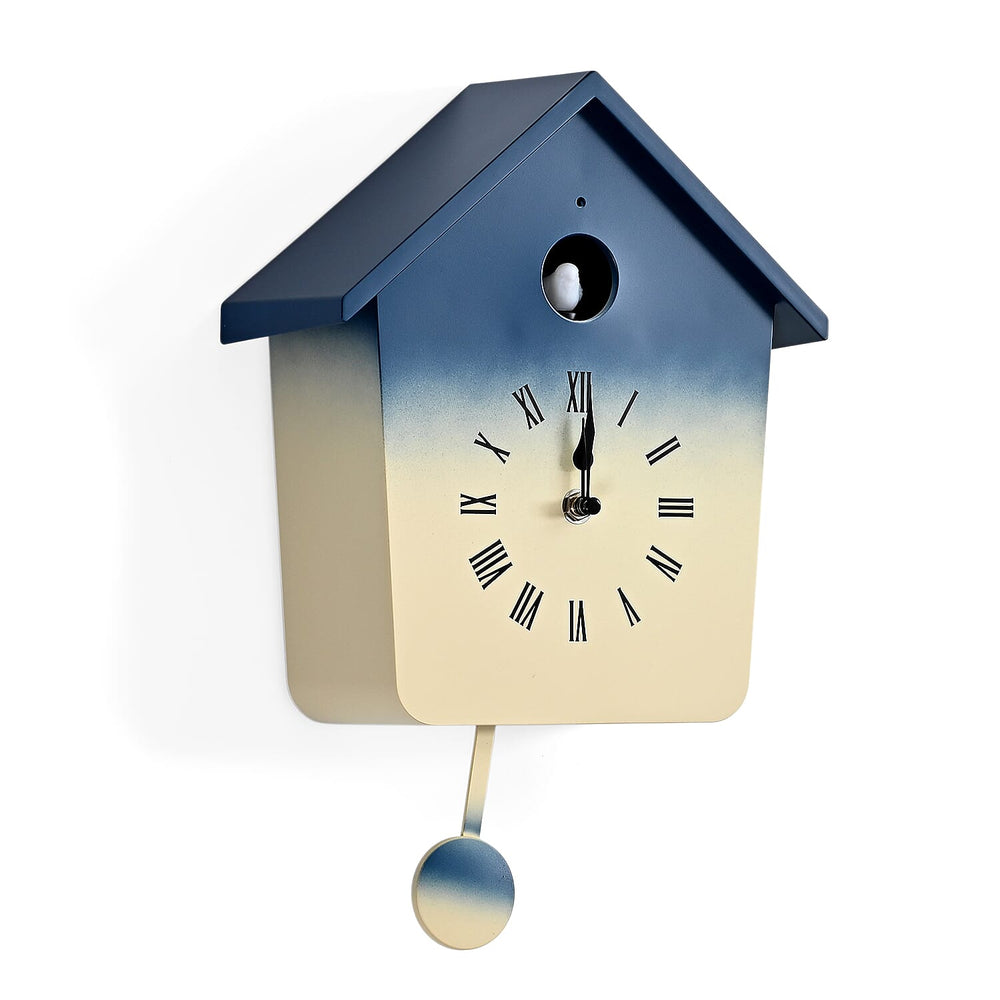 Modern Cuckoo Wall Clock with Pendulum – Singing Bird with Night Silent Mode