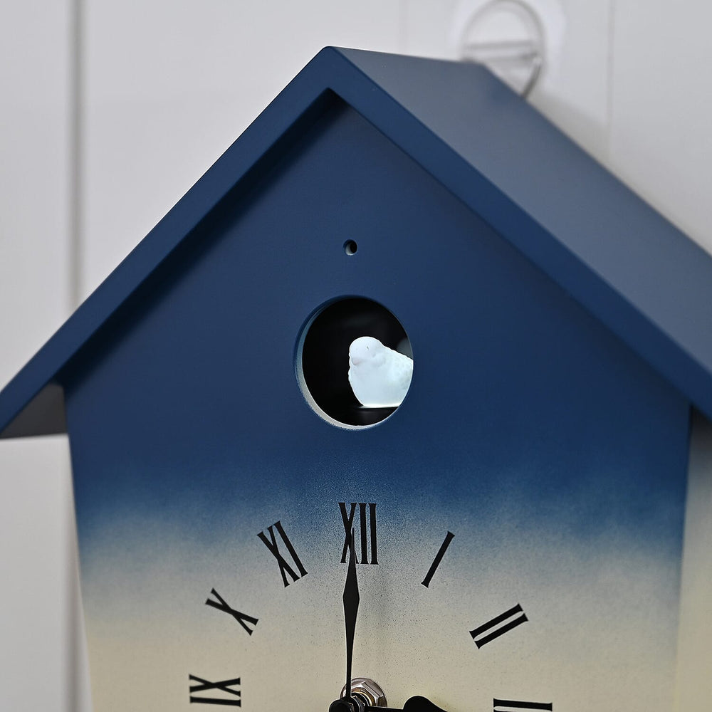 Modern Cuckoo Wall Clock with Pendulum – Singing Bird with Night Silent Mode
