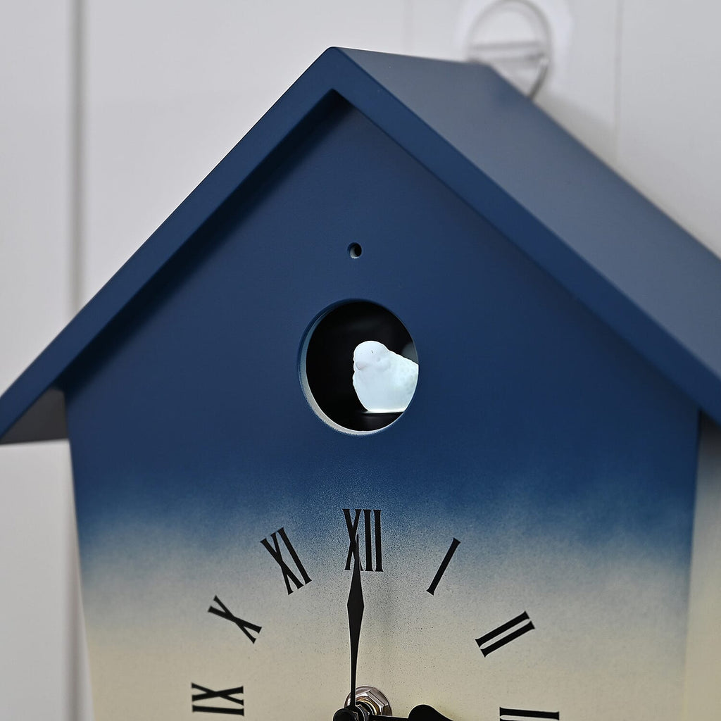 Modern Cuckoo Wall Clock with Pendulum – Singing Bird with Night Silent Mode