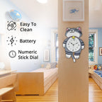 Clock (Size - One Size) - Brown & White