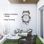 Clock (Size - One Size) - Brown & White