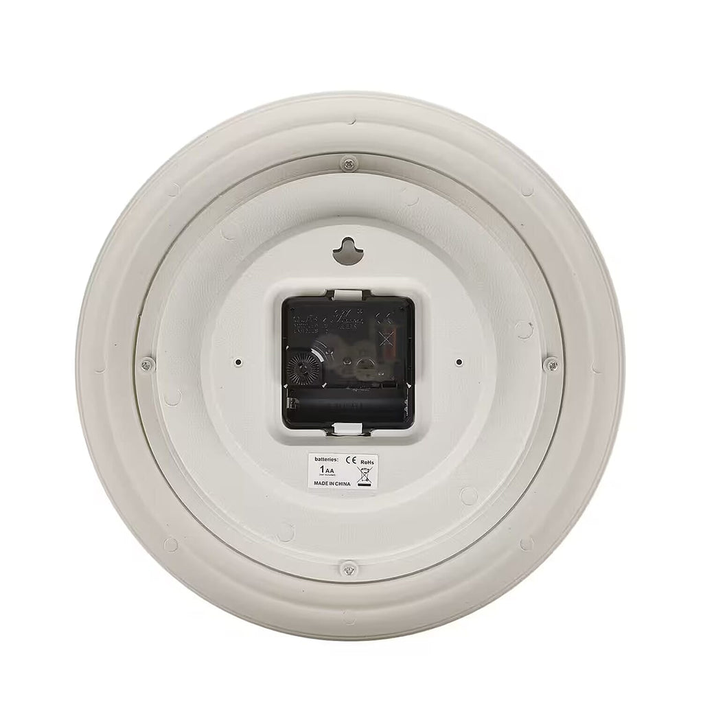 Set of 2 -  Wall Clock (1AA Batteries Not Included) - White