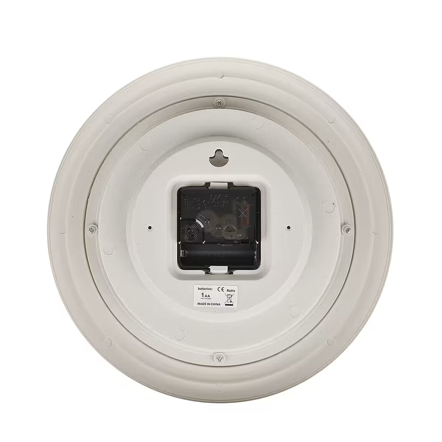 Set of 2 -  Wall Clock (1AA Batteries Not Included) - White
