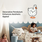 Duck Pendulum Wall Clock (2AA Batteries not Included) - White