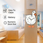 Duck Pendulum Wall Clock (2AA Batteries not Included) - White