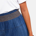 Close Out Deal 100% Cotton Denim Tiered Skirt (Size 8)