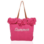 Close Out - House Of Milano SUMMER Tote Bag - Fuchsia