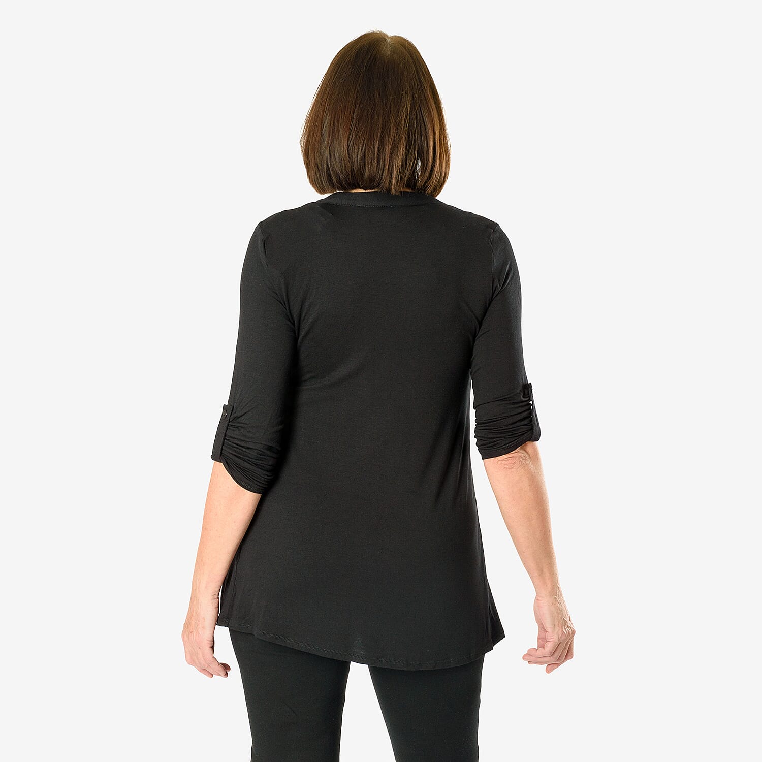 Close Out Pintuck Shirt (Size 12) - Black