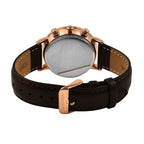 Close out Deal - Sekonda Black Chronograph Dial Watch with Leather Belt