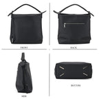 Closeout Deal- 100% Genuine Leather Bag - Black