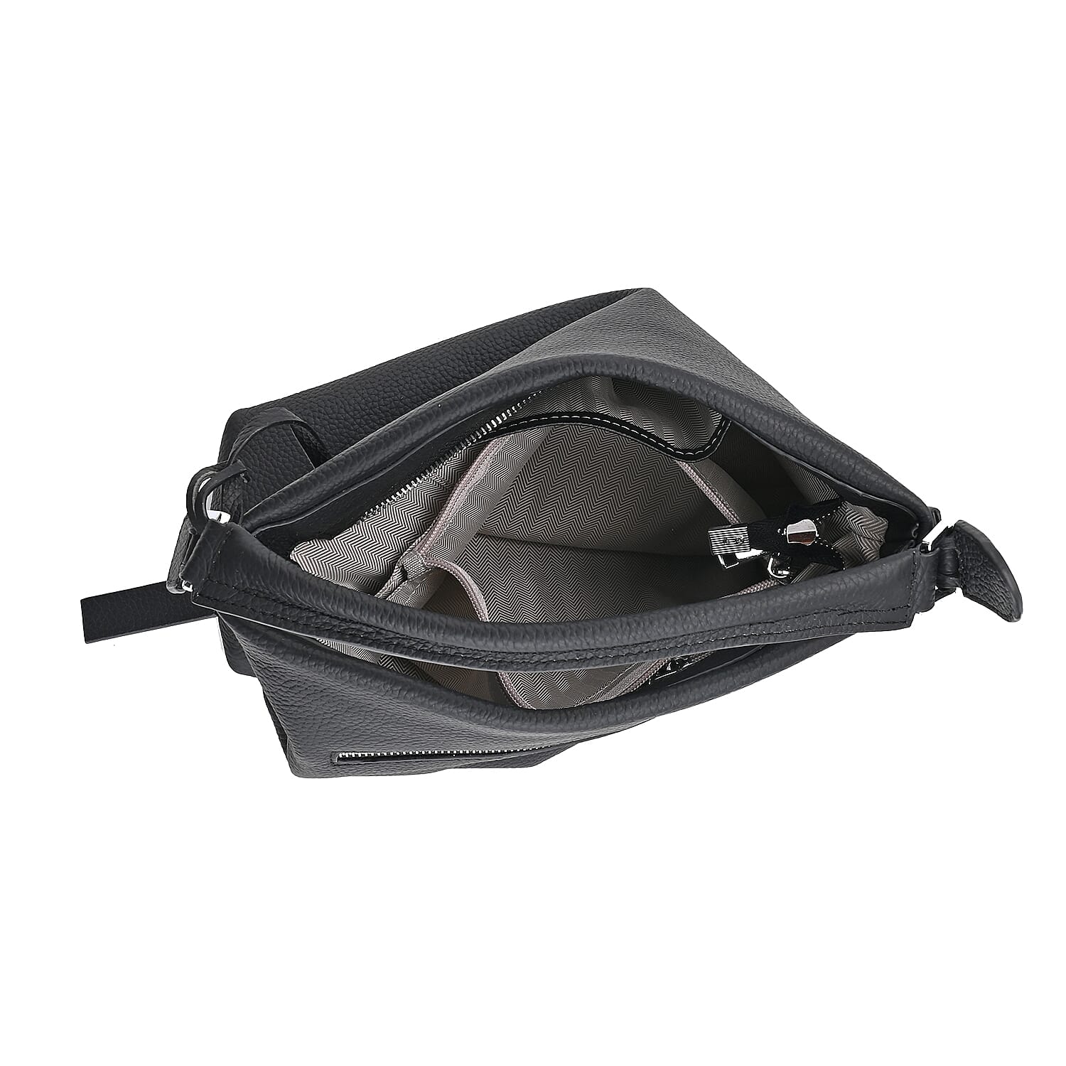 Closeout Deal- 100% Genuine Leather Bag - Black
