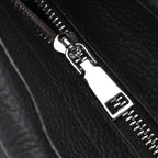 Closeout Deal- 100% Genuine Leather Bag - Black