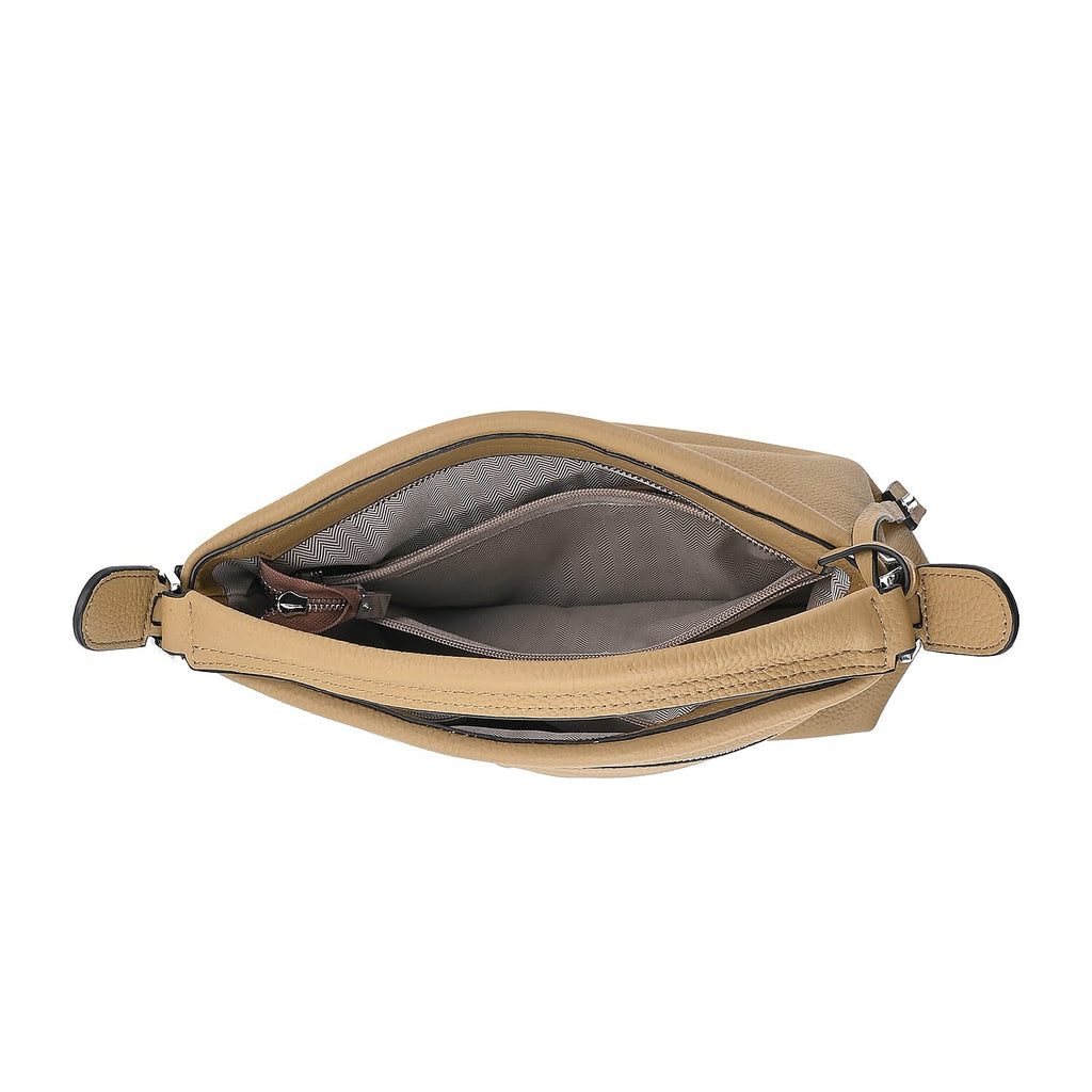 Closeout Deal- 100% Genuine Leather Bag - Khaki