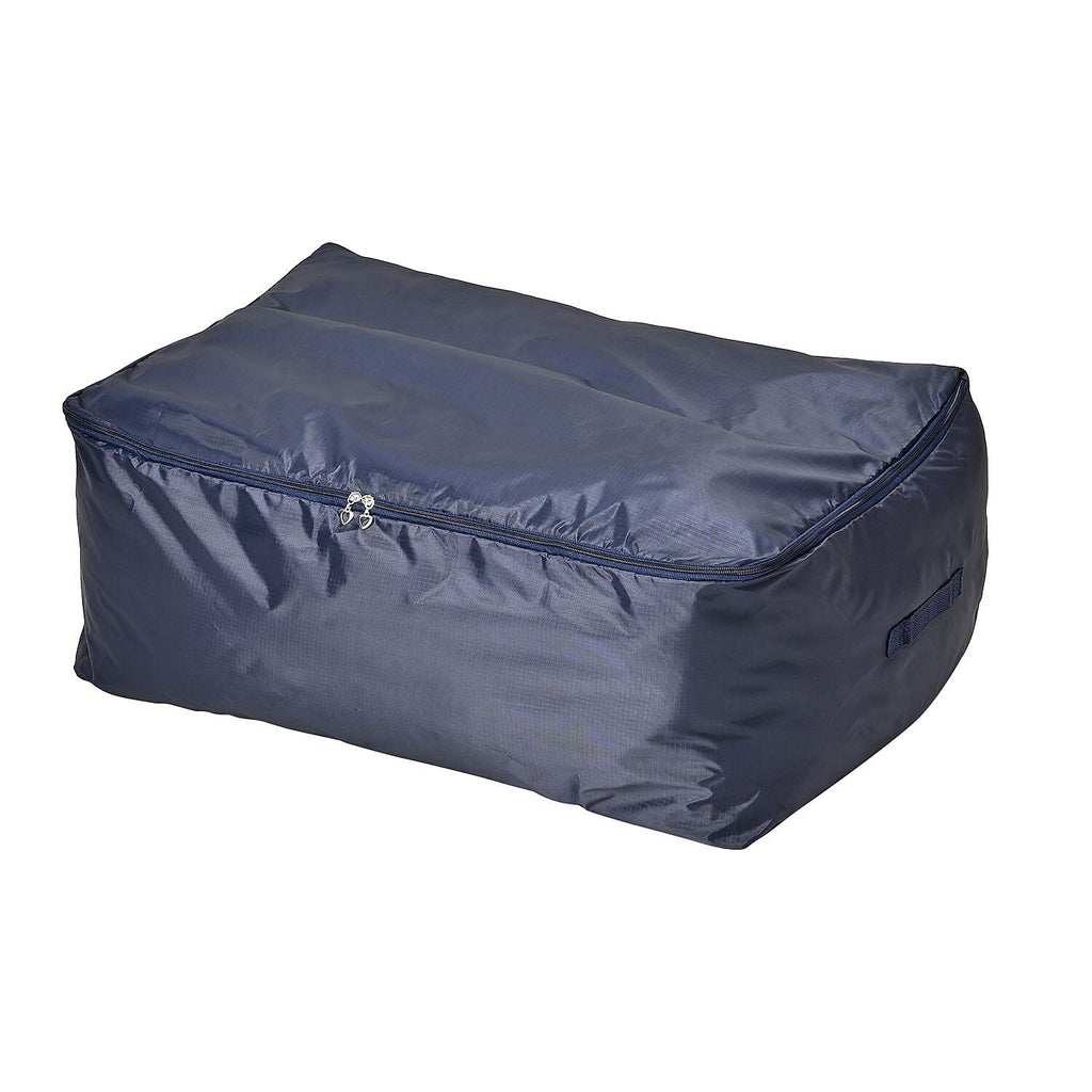 Closeout Deal - 5 Piece Set- Oxford Under Bed Storage Bags - Navy - Protect Clothes and Bedding From Dust and Damp, Solid 210D, 58x50x24cm