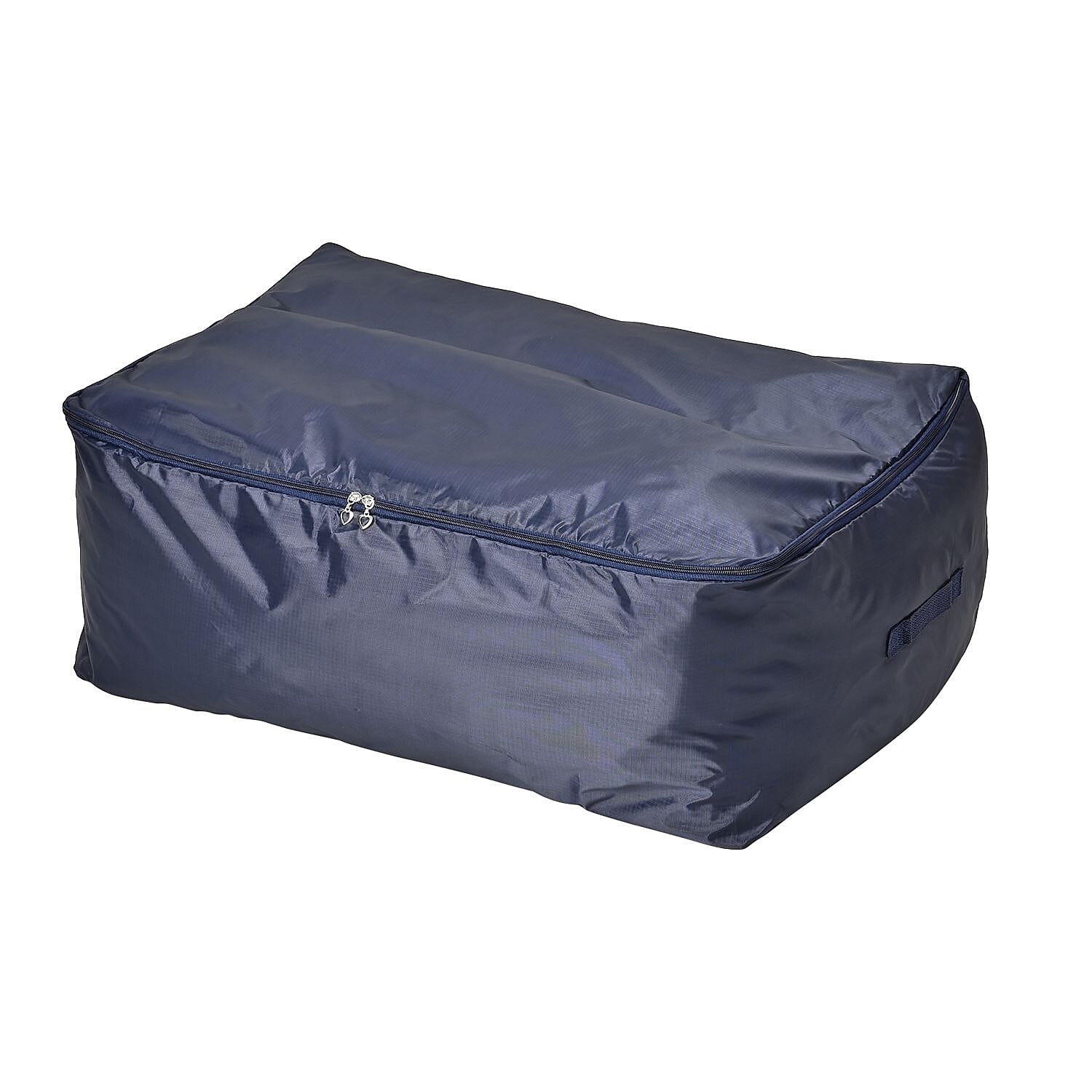 Closeout Deal - 5 Piece Set- Oxford Under Bed Storage Bags - Navy - Protect Clothes and Bedding From Dust and Damp, Solid 210D, 58x50x24cm