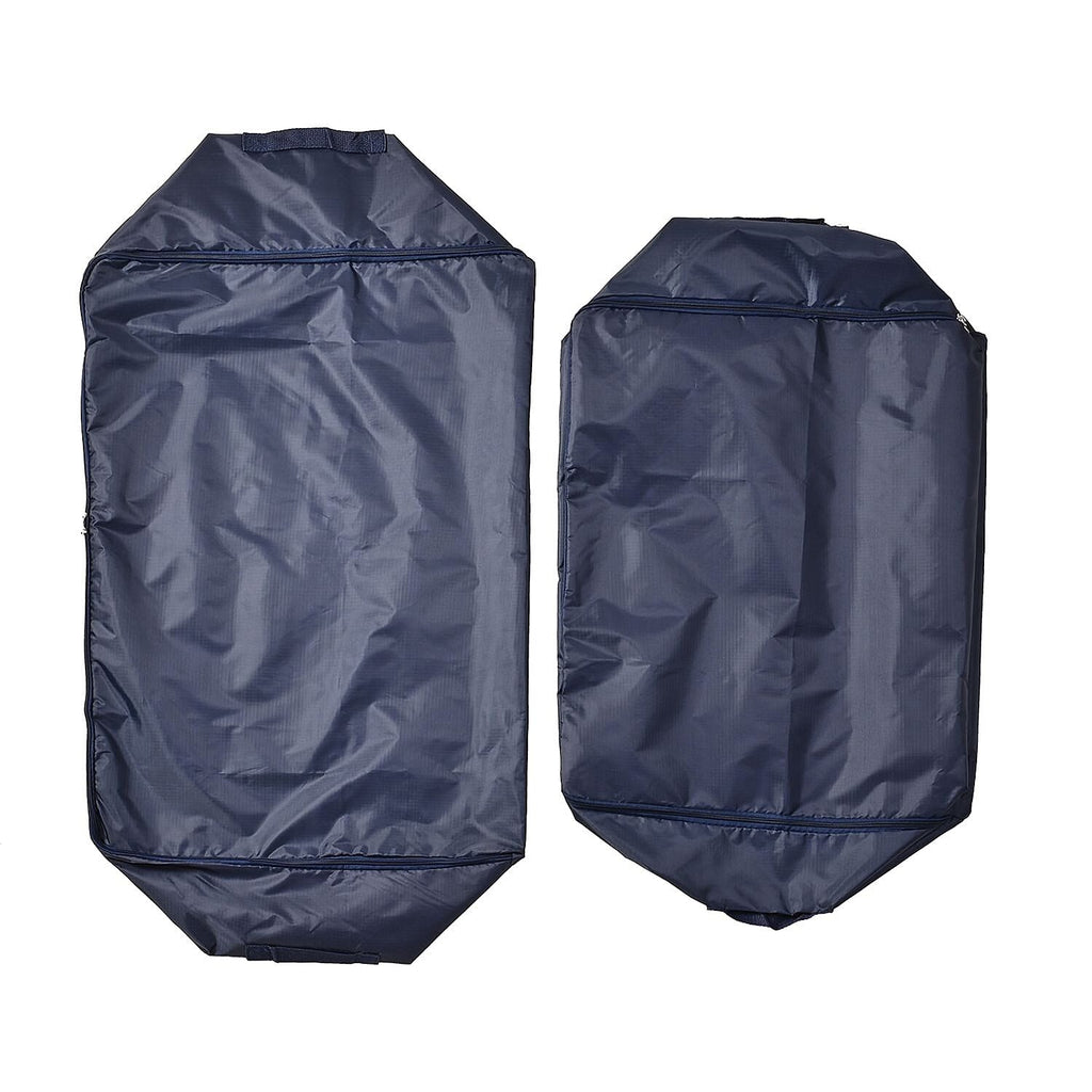 Closeout Deal - 5 Piece Set- Oxford Under Bed Storage Bags - Navy - Protect Clothes and Bedding From Dust and Damp, Solid 210D, 58x50x24cm
