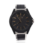 Closeout Deal - ARMANI EXCHANGE Gold Tone 3 Hand Analogue 5 ATM Water Resistant Watch -Black