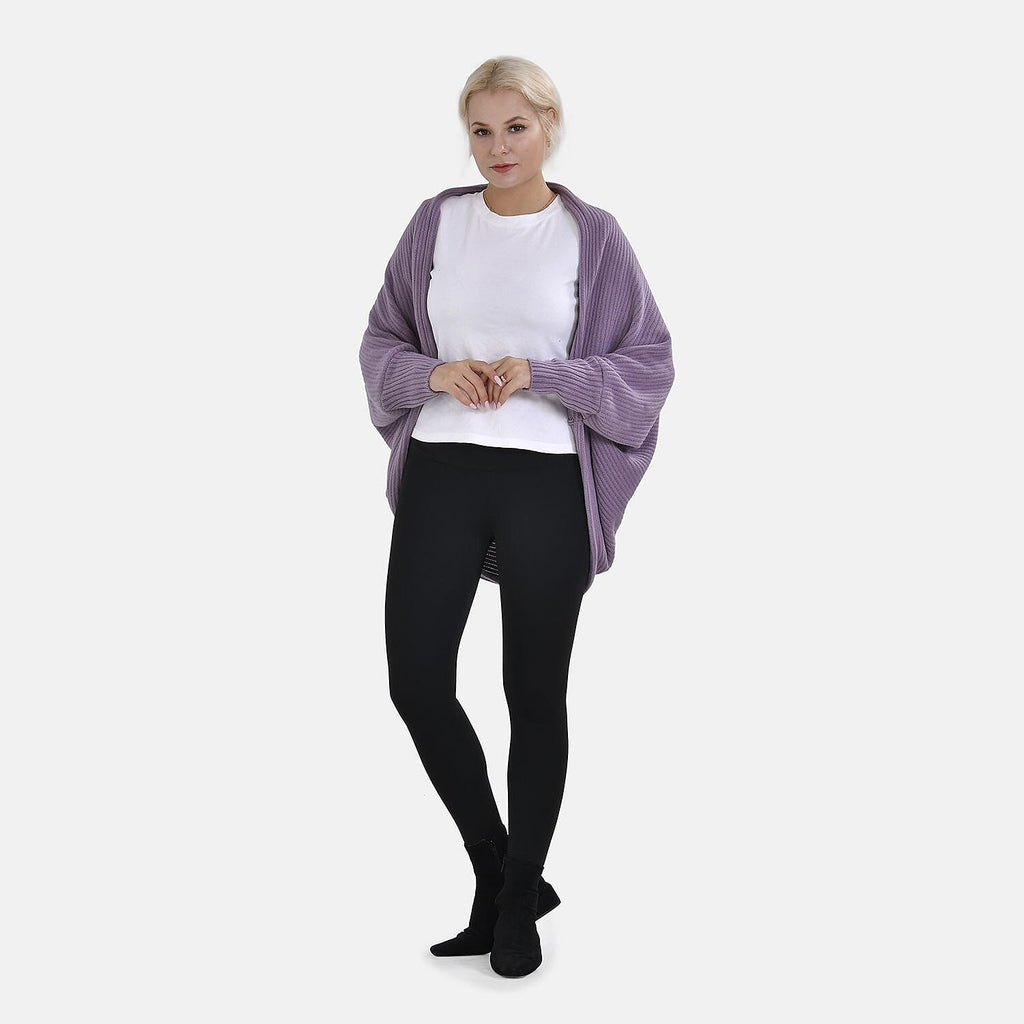Closeout Batwing Sleeve Cardigan (One Size) - Purple