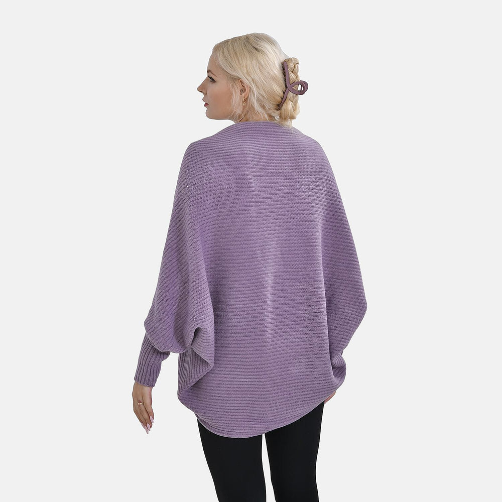 Closeout Batwing Sleeve Cardigan (One Size) - Purple