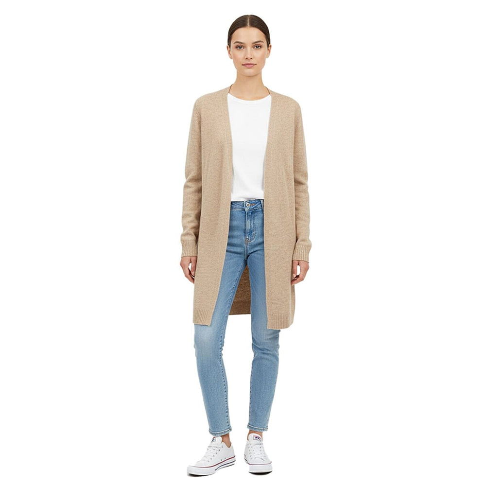 Esprit Womens Lightweight Open Front Cardigan (Size - L) - Beige