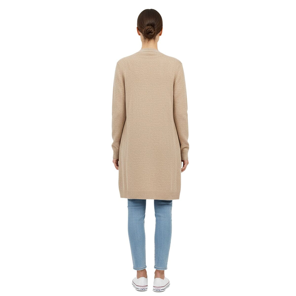 Esprit Womens Lightweight Open Front Cardigan (Size - L) - Beige