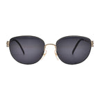 Closeout Deal - Dior Vintage Metalcat Eye Sunglasses with Black Lenses