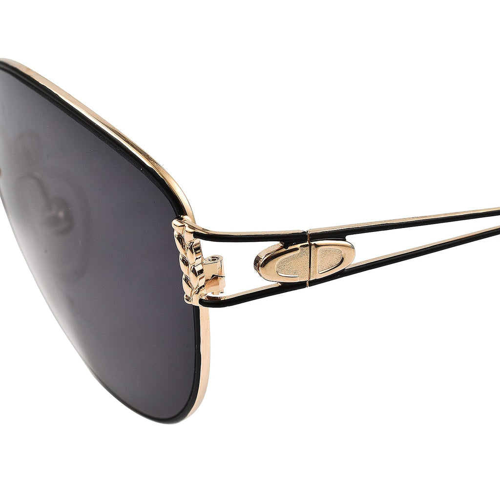Closeout Deal - Dior Vintage Metalcat Eye Sunglasses with Black Lenses