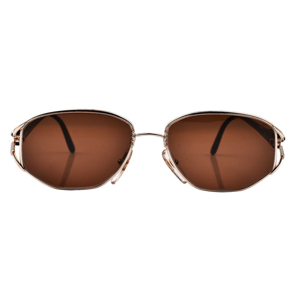 Closeout Deal - Dior Vintage Oversize Sunglasses with Brown Lenses